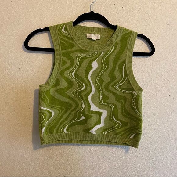 Pacsun green Groovy knit tank top - Picture 3 of 6